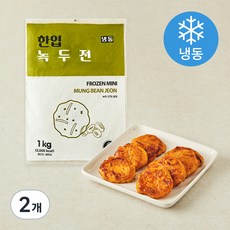 한입 녹두전 (냉동), 1kg, 2개