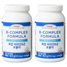 GNC 복합비타민 B군 포뮬라, 120정, 2개