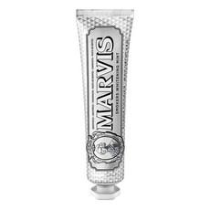 MARVIS 義大利頂級牙膏 菸垢亮白薄荷 菱格白, 85ml, 1條