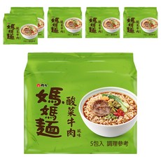 維力 媽媽麵 酸菜牛肉風味 75g, 30包