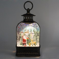 크리스마스 스노우볼 워터볼 스크린랜턴형 눈사람, 산타클로스