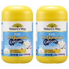 Nature's Way 然萃維 孩童用鈣&維他命D軟糖, 70顆, 2.5g, 2罐