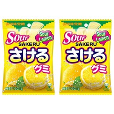유하미카쿠토 찢어먹는 레몬맛 사케루 구미 사우어, 30.1g, 2개