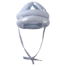 vanibaby 母嬰生活 寶寶學步防摔帽 透氣防撞安全帽 升級款透氣網布, 灰色, 1個