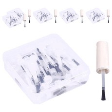 蕉蕉購物 一次性美甲專用甲油刷頭附手柄 衛生安全 輕鬆打造完美甲面, 300支