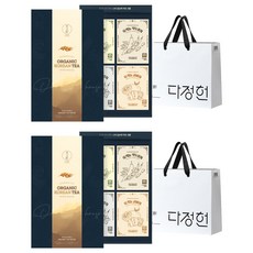Da Jung Heon 綜合茶包禮盒 4款+提袋組, 豌豆茶+黑豆茶+陳皮茶+綠茶, 2組