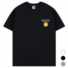 더팀 20수 XX스마일 통기성 반팔 티셔츠