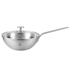 EDELKOCHEN VOLA 5層不鏽鋼316不沾炒鍋+玻璃鍋蓋, 24*8.2cm, 1個