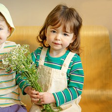 삠뽀요 아동용 로로골지 스트라이프 티셔츠 OLRCT06