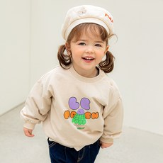 삠뽀요 아동용 쿠밍 맨투맨 티셔츠 OLRCT08