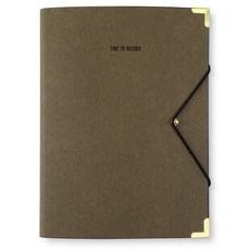 RIHOON 復古A5筆記本, 卡其色(J047)