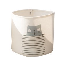 TCR 毛氈玩具籃收納盒, 貓, 1個