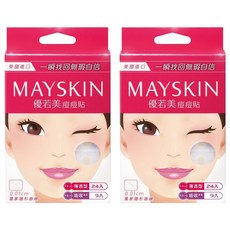 MAYSKIN 優若美 隱形痘痘貼 薄透24個 + 吸收9個, 2組, 33入