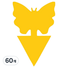 果蠅黏蟲板 黃色, 60個, 9g