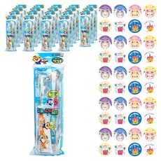 Pororo兒童牙膏4p+牙刷4p隨機發貨+8貼x 2p, 5組