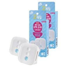 에어후레쉬 데옥스 화장실용 비치형 방향제 깨끗한 비누향 2p, 12ml, 2개