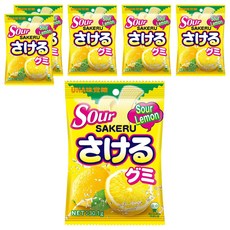 유하미카쿠토 찢어먹는 레몬맛 사케루 구미 사우어, 30.1g, 6개