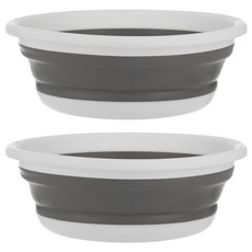 BangJiaShi 折疊臉盆 2個, 灰色