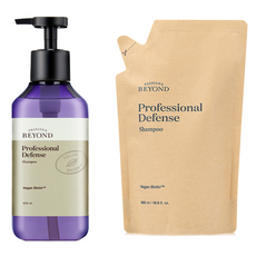 비욘드 프로페셔널 디펜스 샴푸 500ml + 리필 500ml 세트, 비욘드 프로디펜스 샴푸 500ml+리필 500ml -비, 1개 비욘드 프로디펜스 샴푸 500ml+리필 500ml -비, 1개
