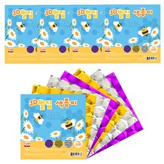 영아트 3D 벌집 색종이, 3색, 30개