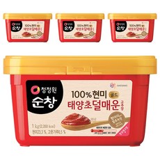 清淨園 Sunchang 黃金糙米韓式辣椒醬 減辣版, 1kg, 4個