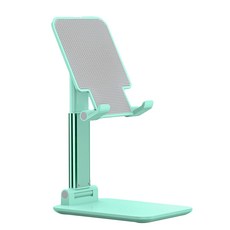 차이나다 접이식 각도조절 핸드폰 거치대 11 x 6.5 x 16 cm, 그린, 1개