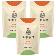 파평분식 떡볶이소스 분말 가루 로제맛, 500g, 3개