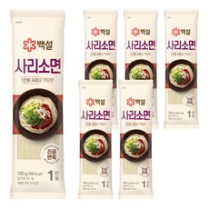 백설 사리소면, 6개, 100g