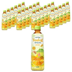 티로그 제주청귤 아이스티 녹차 제로, 500ml, 24개