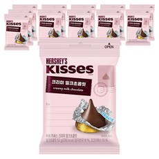 허쉬 키세스 크리미 밀크초콜릿, 52g, 12개