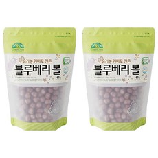 Organic Story 糙米米果球, 藍莓口味, 65g, 2包