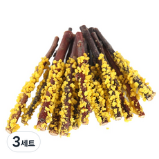헤이본 토끼 기니피그 친칠라 사과나무 크런치 스틱 간식 3종 x 4p 세트, 135g, 3세트