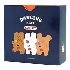 PINKFOOT 跳舞熊卡片組, 1個, 海軍
