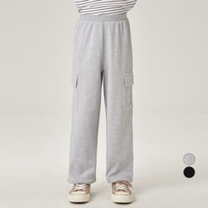 롤리트리 아동용 특양면 밑단 조임 포인트 밴딩 카고 팬츠