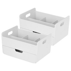 시스맥스 콤보 데스크 오거나이저, 화이트, 2개
