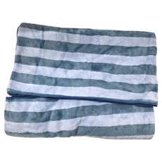 ONE&ONE 慶峯棉業 超吸水條紋雙色加大浴巾, 顏色隨機, 1條