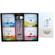 雲南普洱花茶禮盒, 金銀花茶 2g 5包+茉莉花茶 2g 5包+菊花茶 2g 5包+玫瑰花茶 2g 5包+隨行杯, 1組