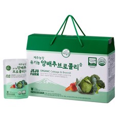Jeju Farm 有機高麗菜綠花椰菜汁, 100ml, 30個