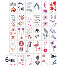 Dalmoa 紋身貼紙 30款套組, S, 6套