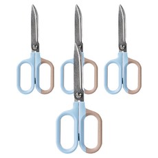 NUSIGN 紐賽 雙手通用剪刀 中型 NS056, 4個, 雙色藍