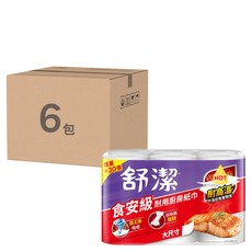Kleenex 舒潔 食安級耐用廚紙 65張, 6捲, 6包