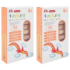 Nnutrinini 脆妮妮 牛奶磨牙棒 6個月以上, 藜麥, 112g, 2盒