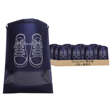 BangJiaShi 幫家適 鞋子束口收納袋, 12個, 藏青色