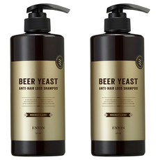 ENVIN 弱酸性啤酒酵母強健洗髮精, 600ml, 2個