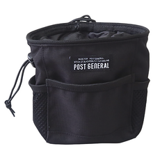 POST GENERAL 懸掛式圓筒收納袋 聚酯纖維材質, 13 x 9 x 16cm, 黑色