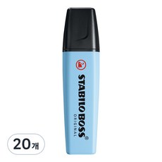 스타빌로 보스 오리지날 파스텔 형광펜, 112 브리지 블루, 20개