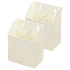 KEYWAY 聯府 好學2號桌上盒 附隔板, 白色, 2入