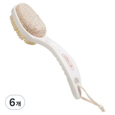 아이메가 아늑공간 투인원 힐 파일 굳은살 발각질제거 브러쉬 화이트, 1개입, 6개, 200g