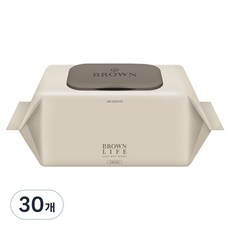 브라운라이프 그레이지 도톰한 대용량 아기물티슈 캡형, 50g, 100매, 30개