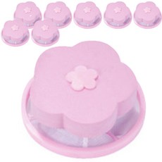 花造型洗衣機過濾網 粉紅色, 粉色, 8個